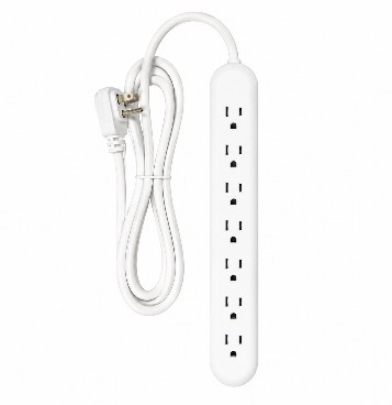 REGLETA 6 TOMAS 15 AMP. 2 METROS (DPS-P05-2)