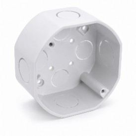 Caja Electrica PVC octogonal 95x95mm con huecos (ELT-034)