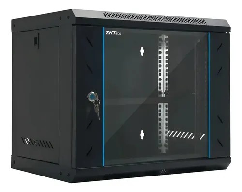 Wall Mount Cabinet, with Tempered Glass,19in, 9U,Size: 530*400*450 (width*depth*height), (ZK-R9U-5409A)